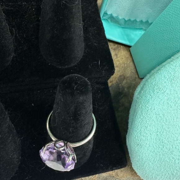 TIFFANY & CO Sparkler Amethyst Sz 7 with COA - Picture 7 of 11